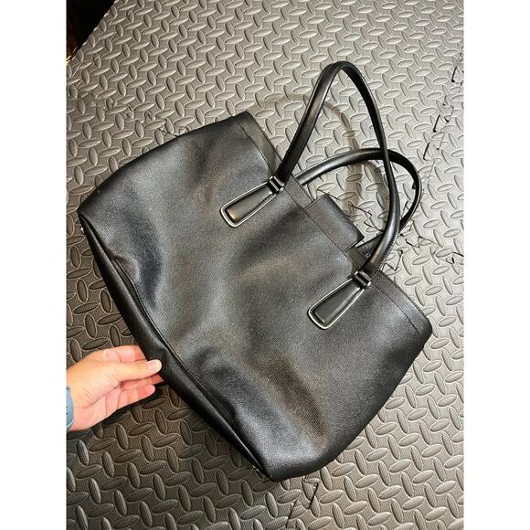 TUMI Sinclair Tegan Black Saffiano Leather Business Tote Shoulder‎ Bag #79385D - Picture 4 of 14